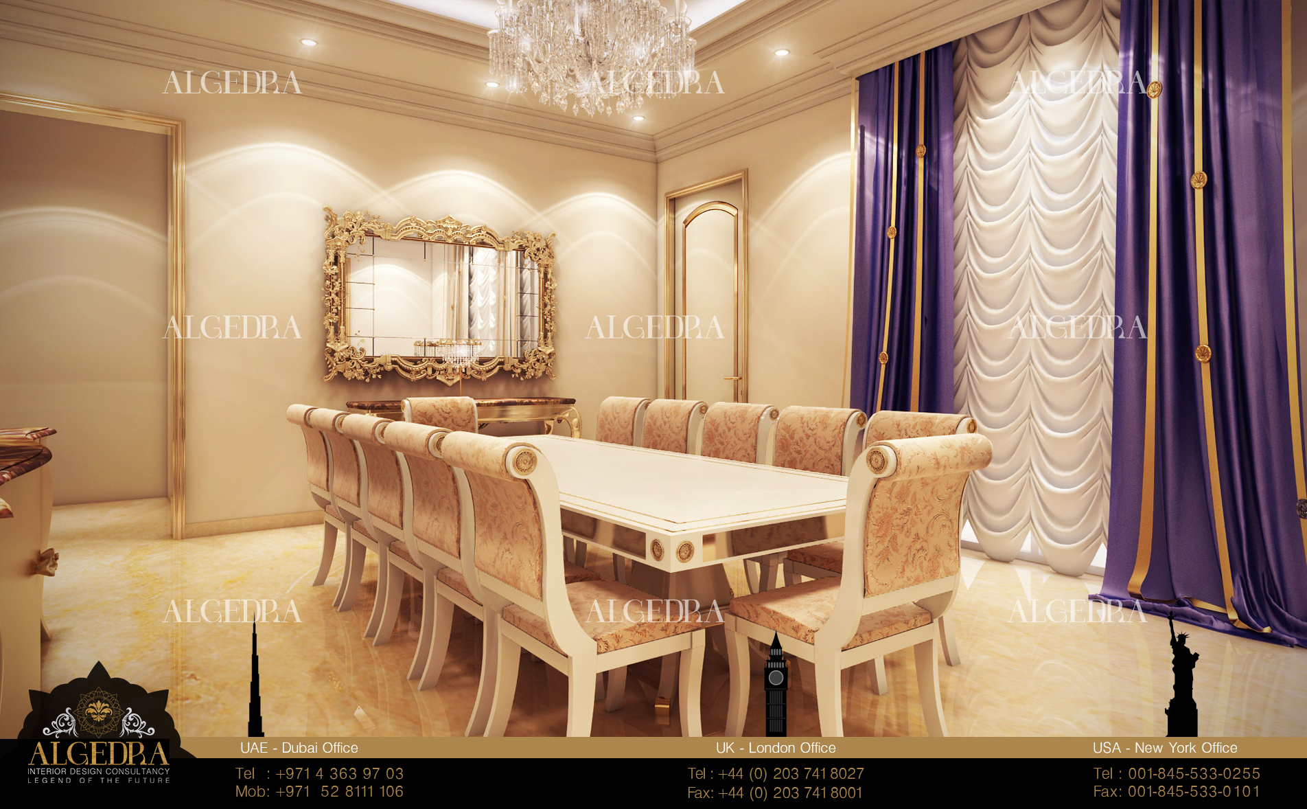 Dining Room by ALGEDRA Interior Design | algedra